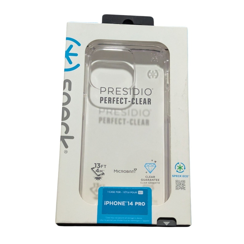 B9. Speck Presidio Case For Apple iPhone 14 Pro‎ (6.1 Pro 2022) ,  Perfect-Clear